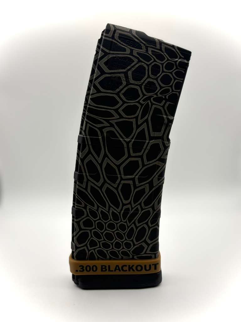 Kryptek-Style Custom Engraved .300 Blackout PMAG | Tactical Pattern Magazine