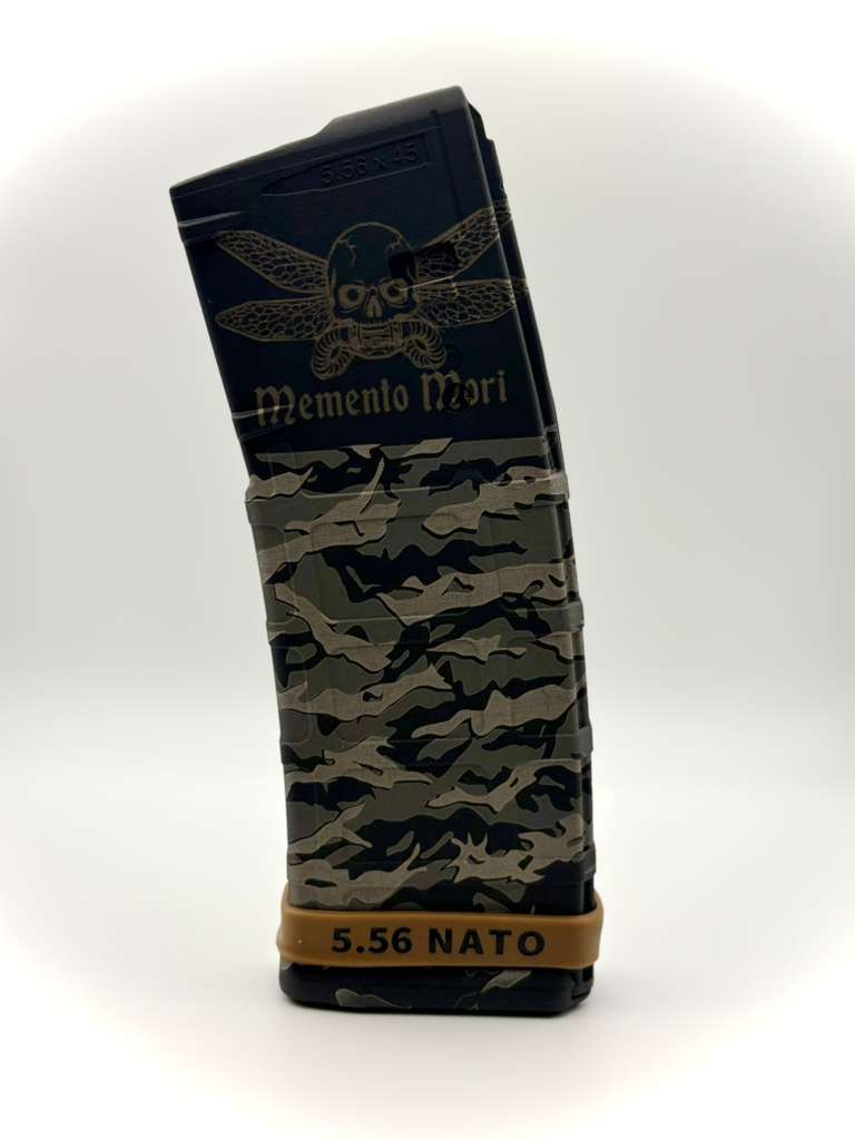 Memento Mori Custom Engraved AR-15 PMAG | Dragonfly Skull Edition | 5.56 NATO