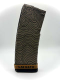 Topographic Terrain Engraved PMAG 30 AR-15 Magazine | 5.56 NATO | Custom Laser Engraved
