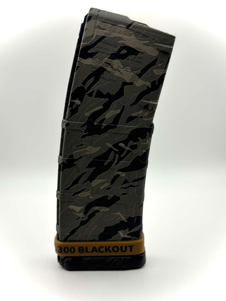 Ghost Camo Engraved PMAG 30 | .300 Blackout Magazine | Tactical Woodland Pattern